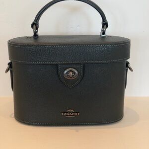 Coach Dark Green Leather Mini Bag